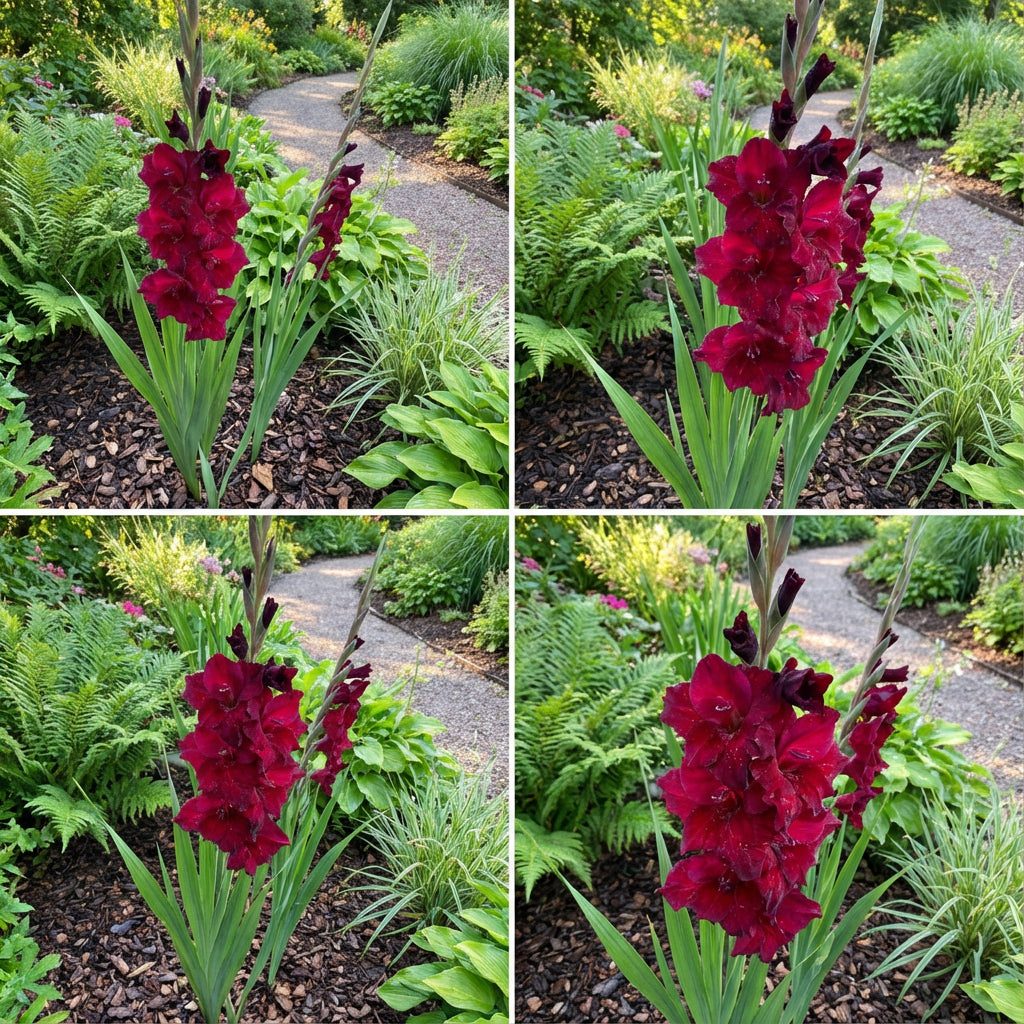 Gladiolus Flower Seeds for planting white dark red