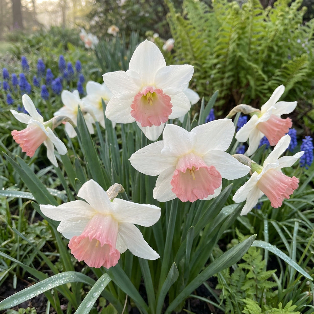 Vibrant Daffodil Flower Seeds for Planting: Pink & White for Stunning Garden Displays