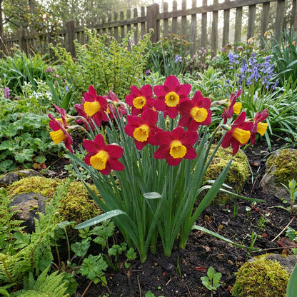 Vibrant Red Daffodil Seeds for Planting - Stunning Garden Color