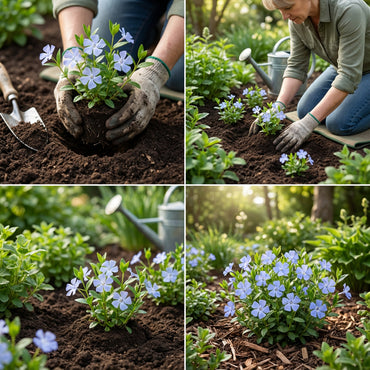Planting Light Blue Periwinkle Vinca Flower Seeds for a Serene Garden