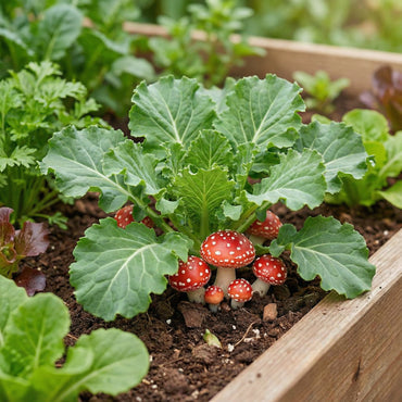 Red & White Mushroom Vegetable Seeds for Easy Planting