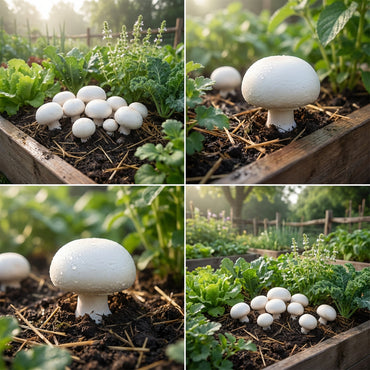 White Mushroom Vegetable Seeds for Easy Planting