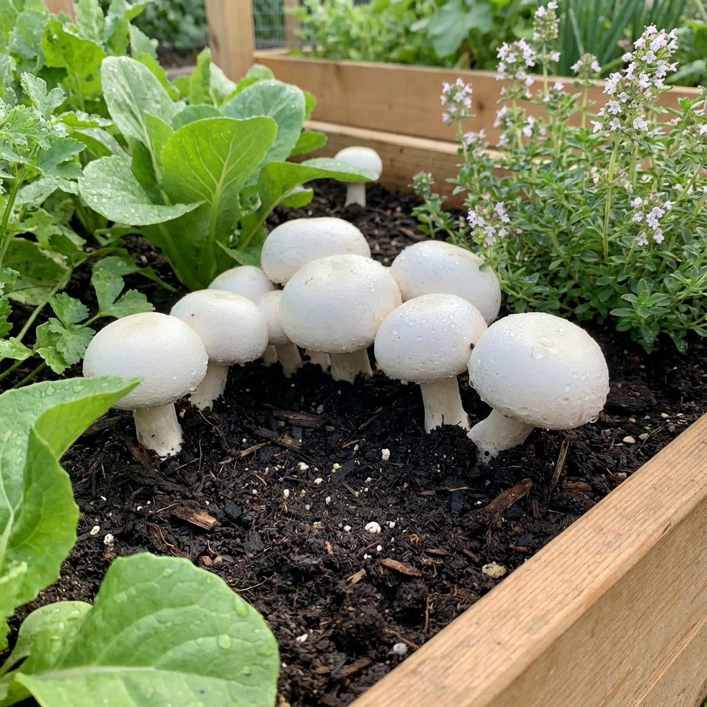 White Mushroom Vegetable Seeds for Easy Planting