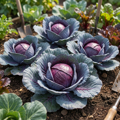 Red Acre Cabbage Seeds for Planting Grow Heirloom Purple Cabbage