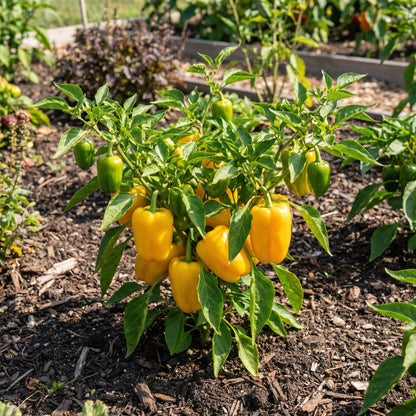 Yellow Bedder Pepper Planting Seeds