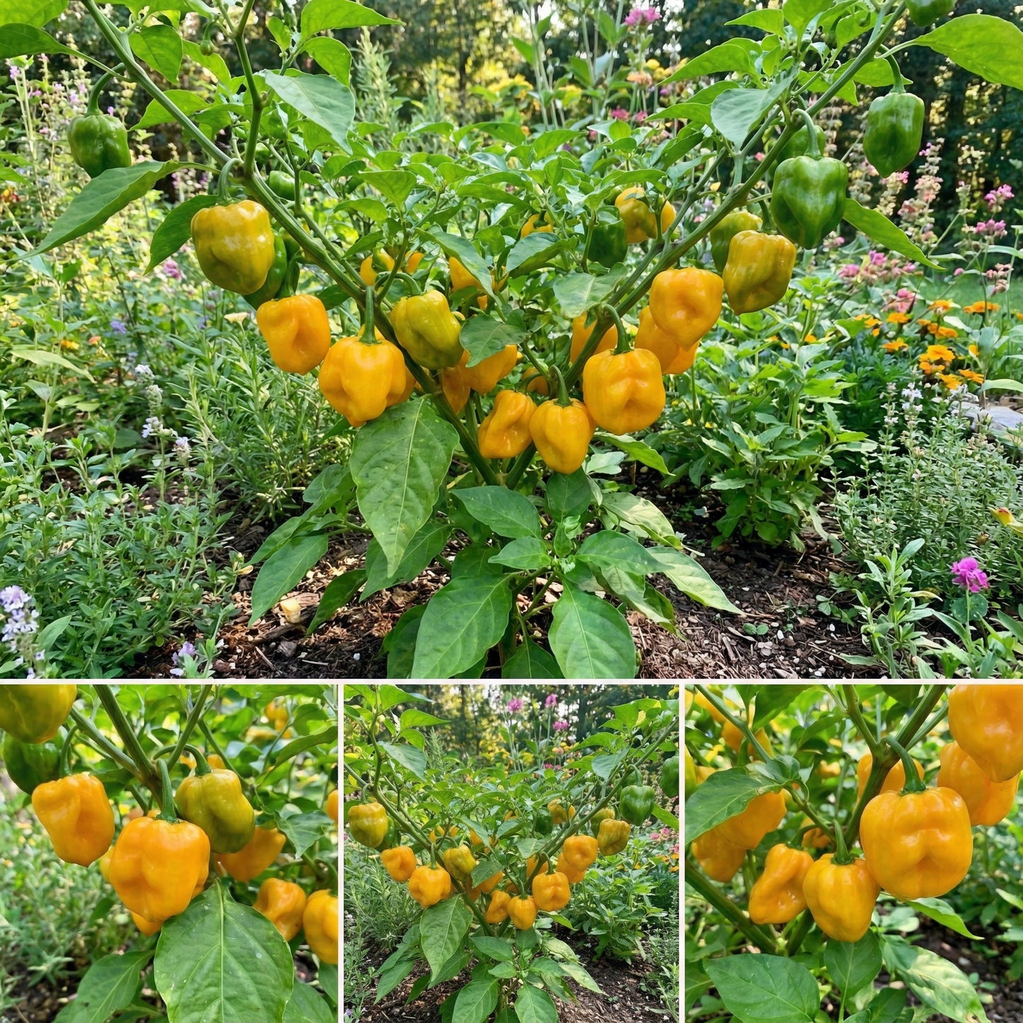 MOA Yellow Scotch Bonnet Pepper Seeds for Planting