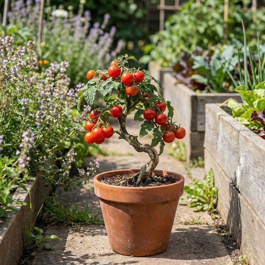 Red Bonsai Tomato Planting Seeds for Home Gardens
