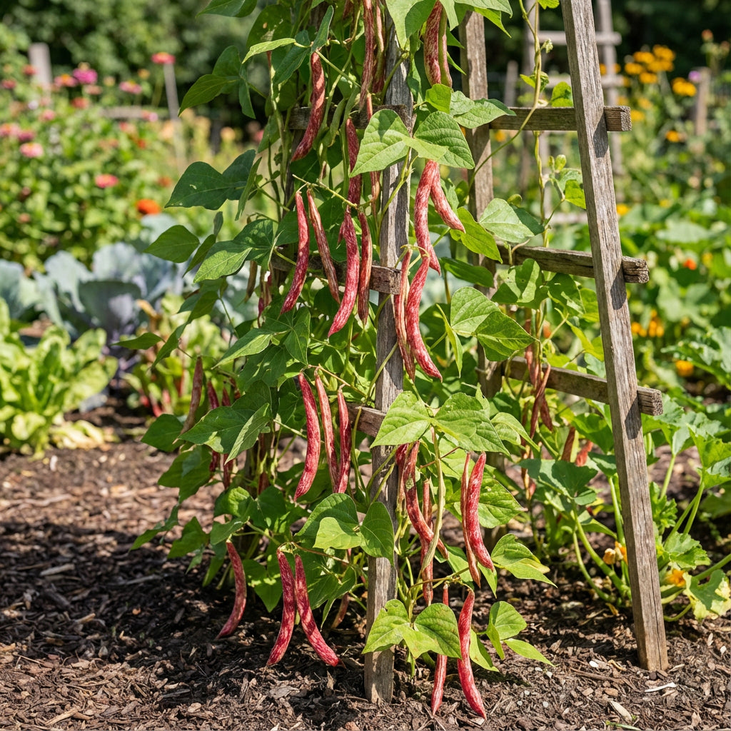 Red Pole Kidney Bean Vegetable Seeds for Easy Planting