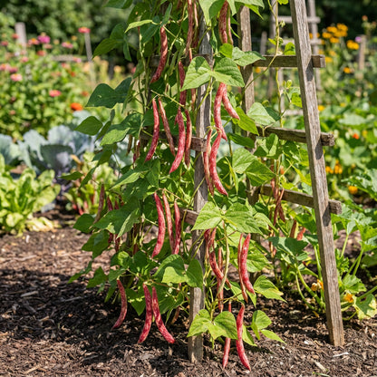 Red Pole Kidney Bean Vegetable Seeds for Easy Planting