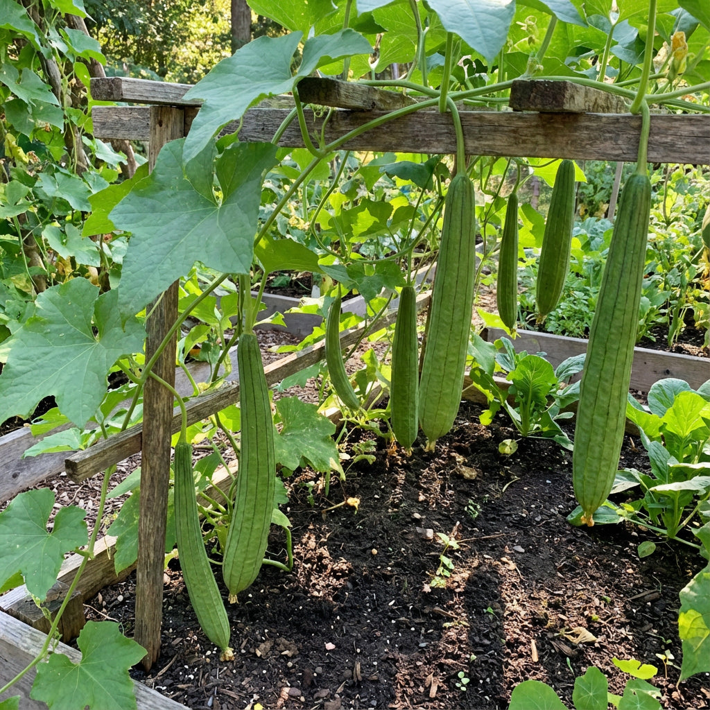 Green Zucca Luffa Seeds for Planting Vegetable Garden Essential