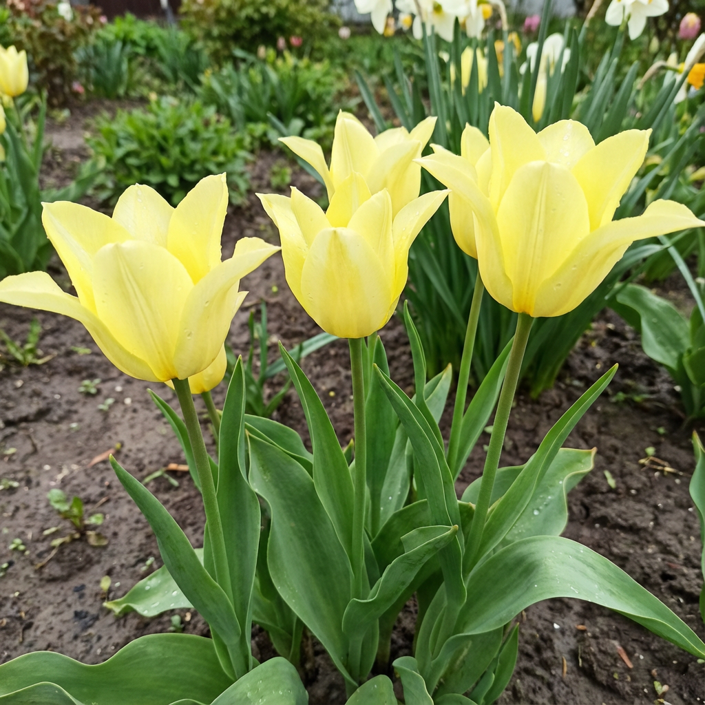 Bright Light Yellow Tulip Flower Seeds for Planting