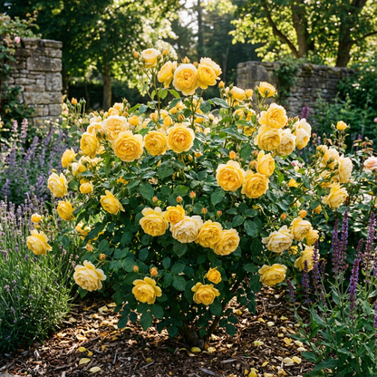 Gelbe Rosenblumensamen Pflanzen Goldgelb
