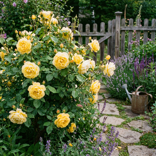 Gelbe Rosenblumensamen Pflanzen Goldgelb