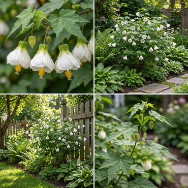 White Lovely Abutilon Flower Seeds for Easy Planting