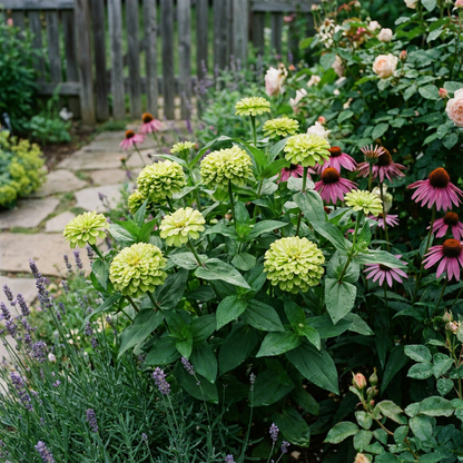 Zinnia Green Flower Seeds White for Stunning Blooms and Vibrant Gardens