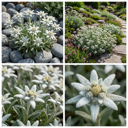 White Edelweiss Ground Flower Seeds Planting Alpine
