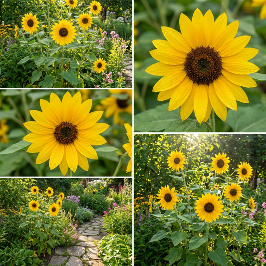 Yellow Helianthus Sunny Flowering Seeds for Planting
