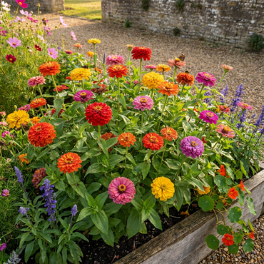 Zinnia Flower Seeds Planting Garden Vibrance