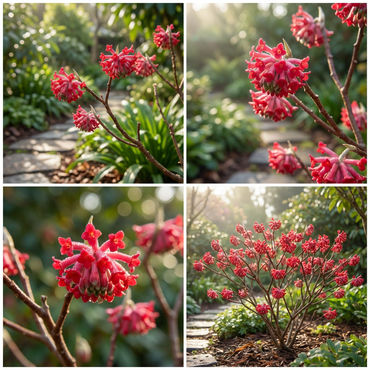 Bright Red Edgeworthia Flower Seeds - Easy Planting