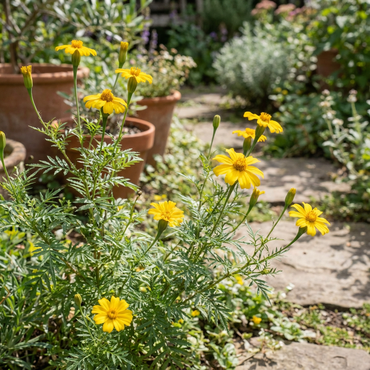 Yellow Tagetes Lemmonii Flowering Seeds for Easy Planting