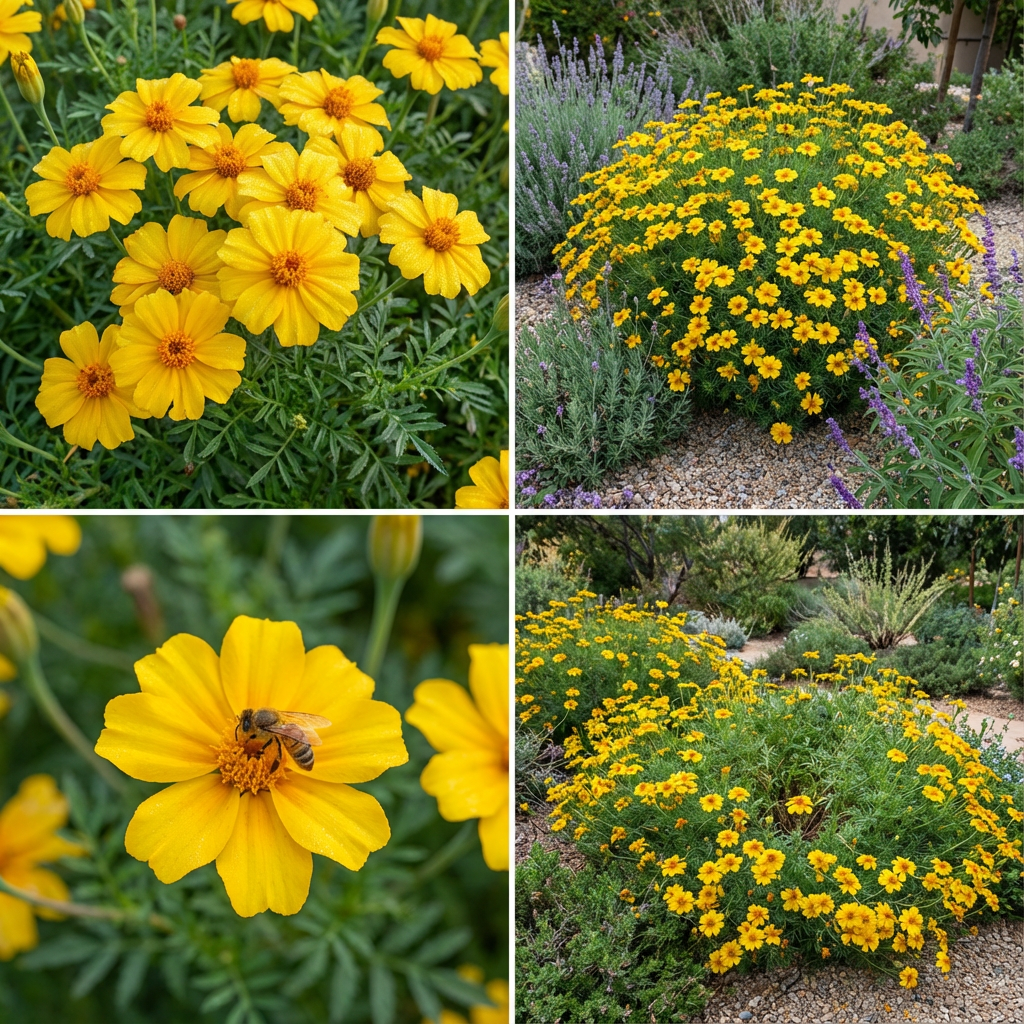 Yellow Tagetes Lemmonii Flowering Seeds for Easy Planting