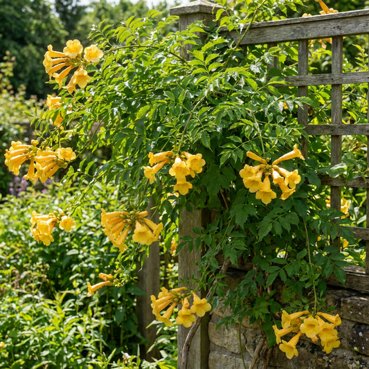 Yellow Campis Radicans Flowering Seeds and Garden Decorator