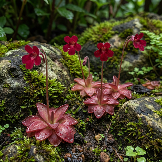 Red Laueana Butterwort Flowering Seeds and Planting  Gardening
