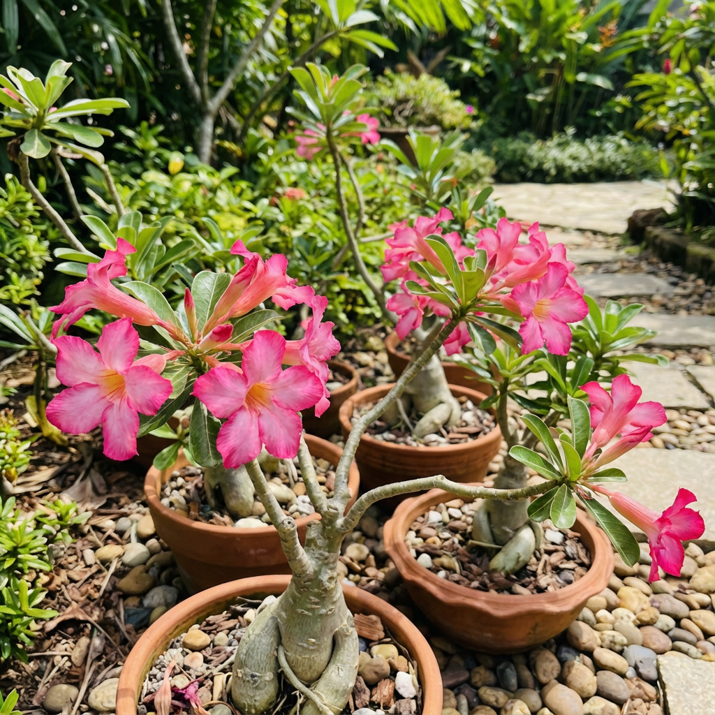 Adenium Obessum Pink Flowering, Seeds & Planting for Vibrant Blooms