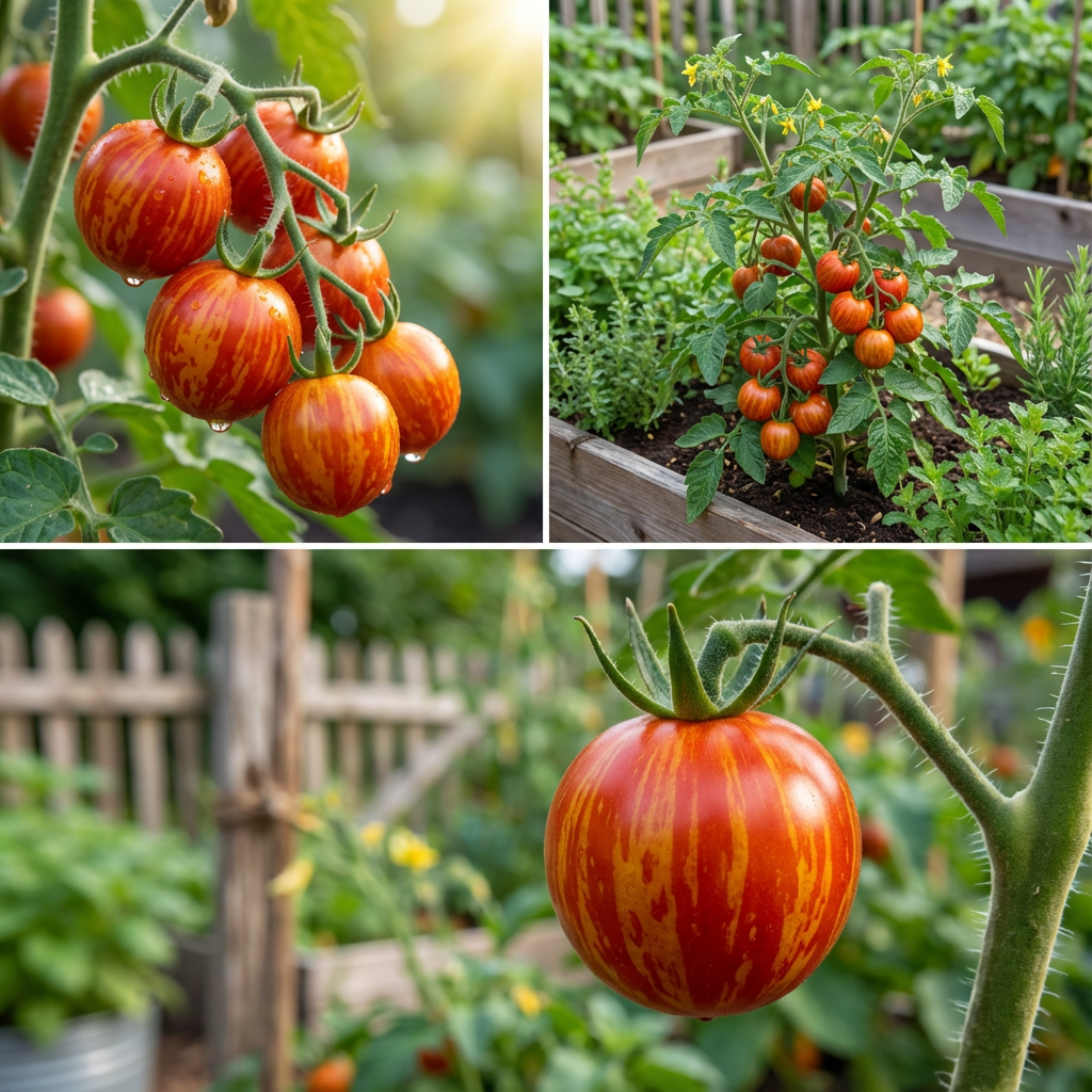 Tigerella Tomato Solanum lycopersicum Seeds for Planting in Vegetable Patch and Home Garden
