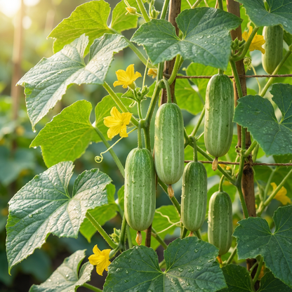 Thai Cucumber Cucumis sativus Seeds for Planting in Urban Garden and Vegetable Patch