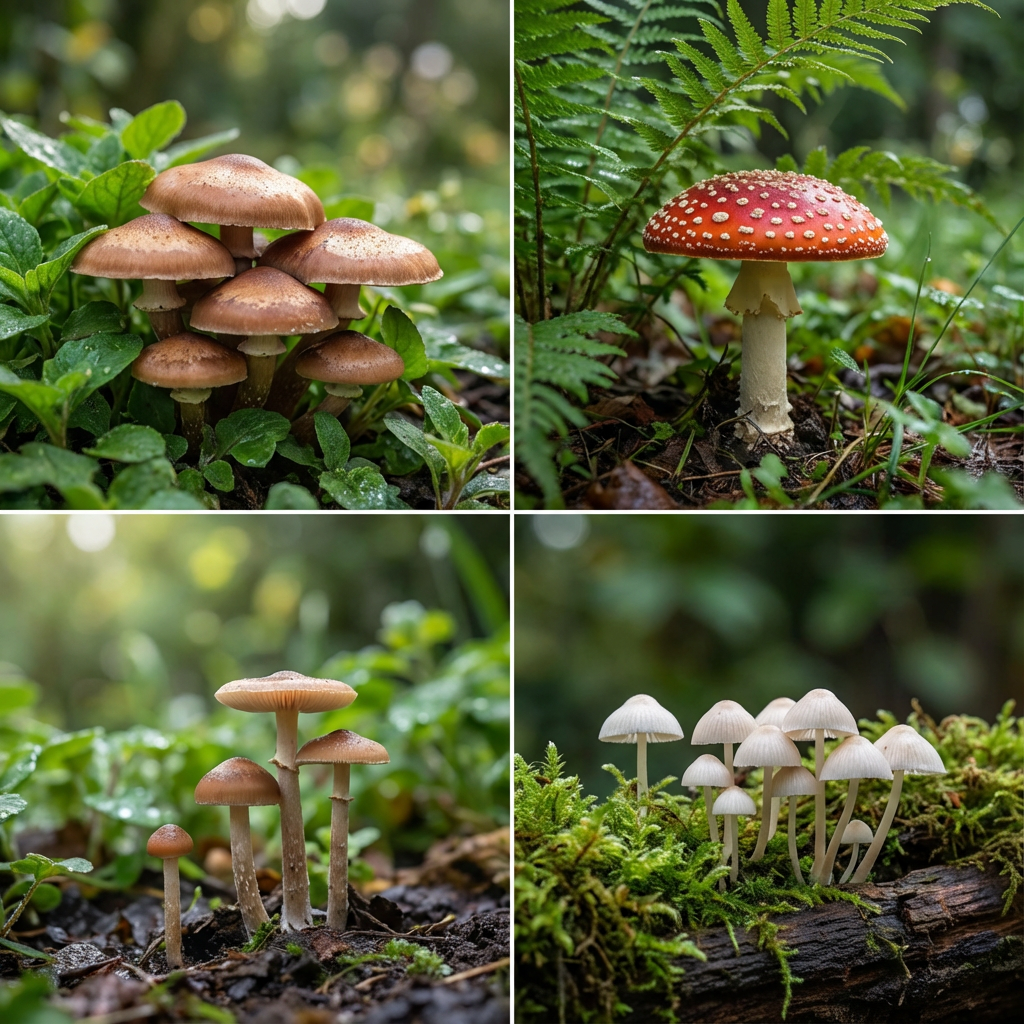 Mushroom Seeds for Planting Agaricus Bisporus kitchen garden edible bed