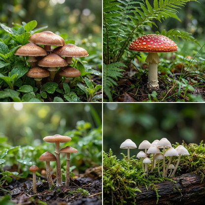 Mushroom Seeds for Planting Agaricus Bisporus kitchen garden edible bed