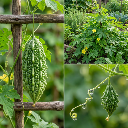 Chinese Bitter Gourd Seeds for Planting Momordica Charantia vegetable garden tropical patch