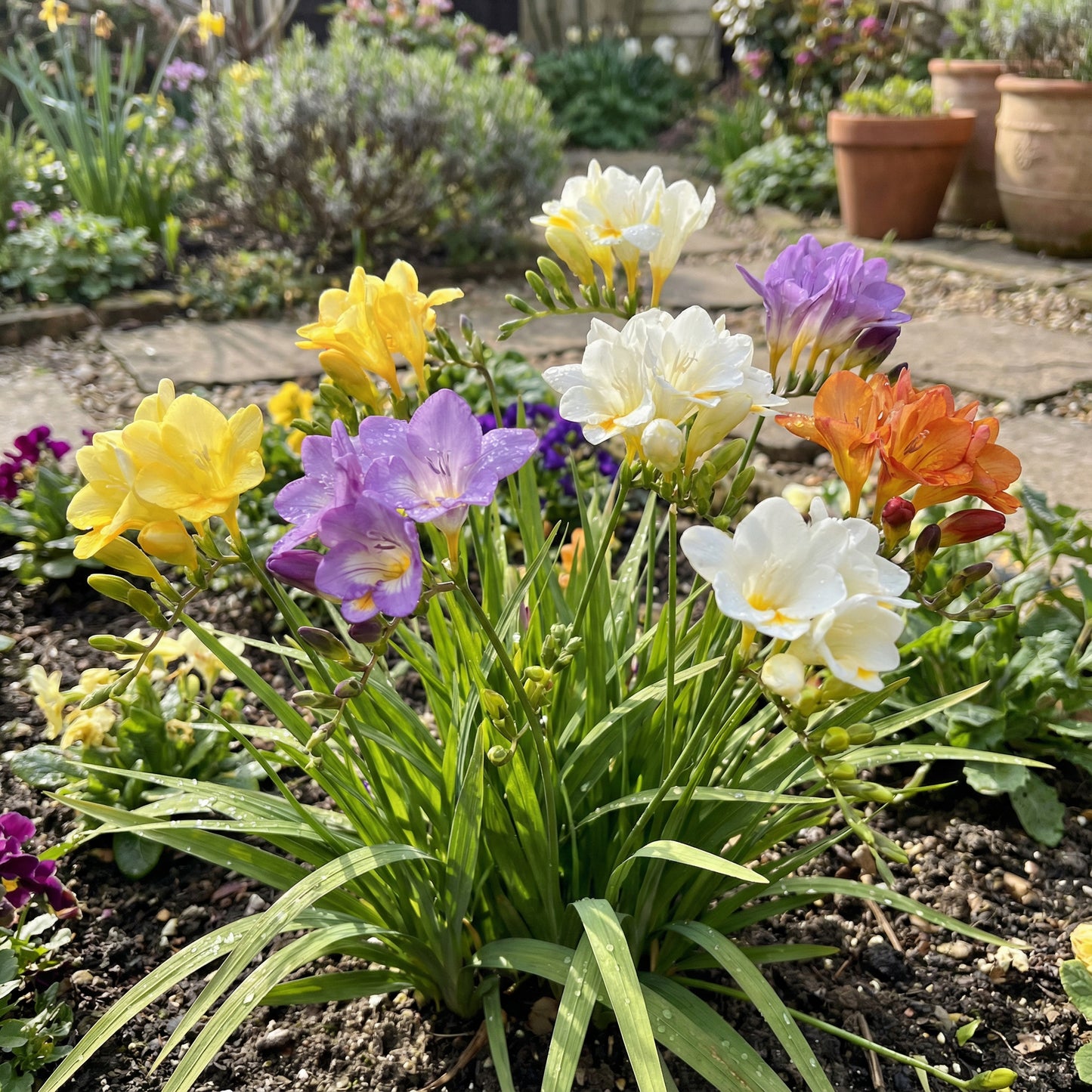 Mix Freesias Flower Planting Seeds for Vibrant Garden Blooms