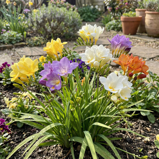 Mix Freesias Flower Planting Seeds for Vibrant Garden Blooms