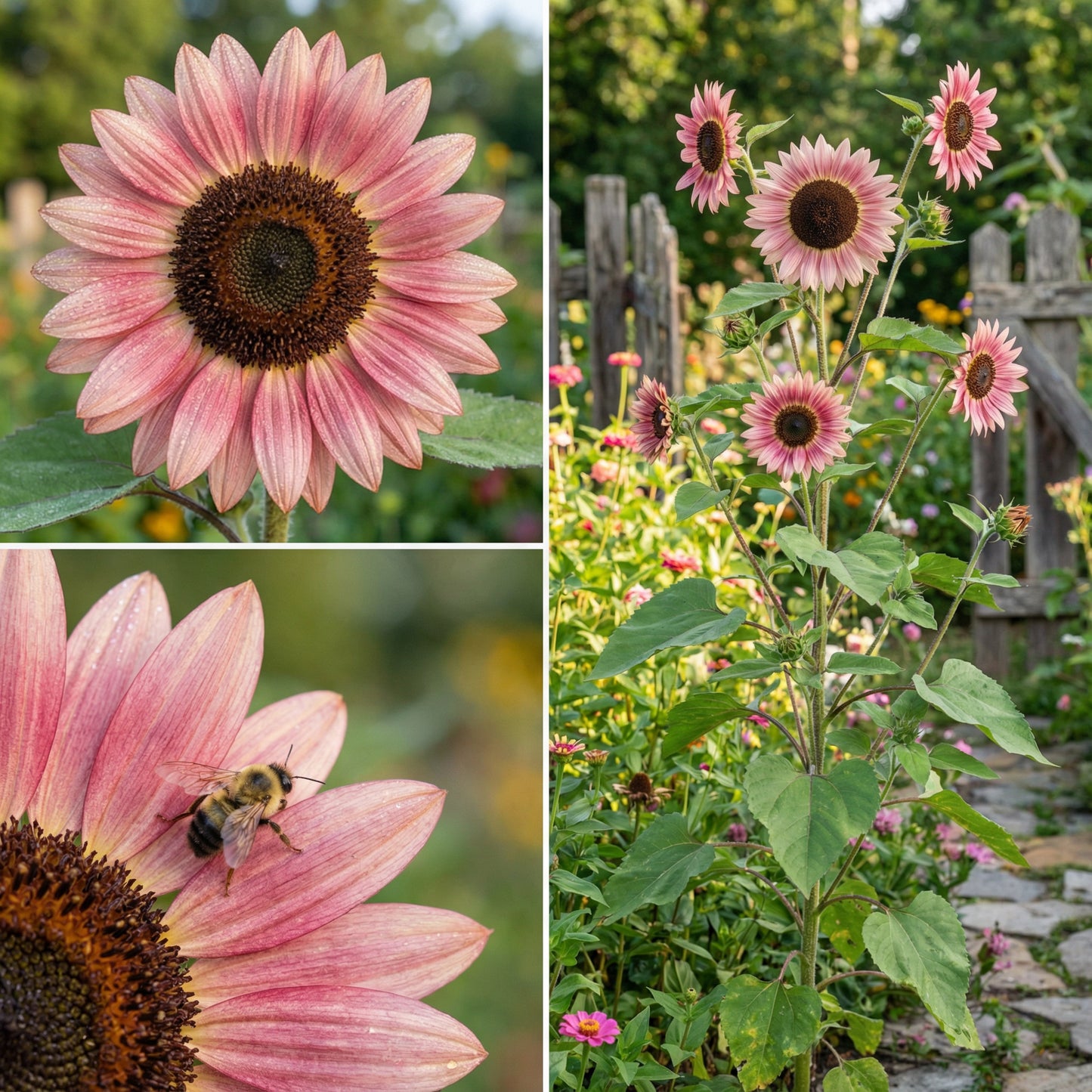 Pink Sunflower Planting Seeds  Grow Your Garden