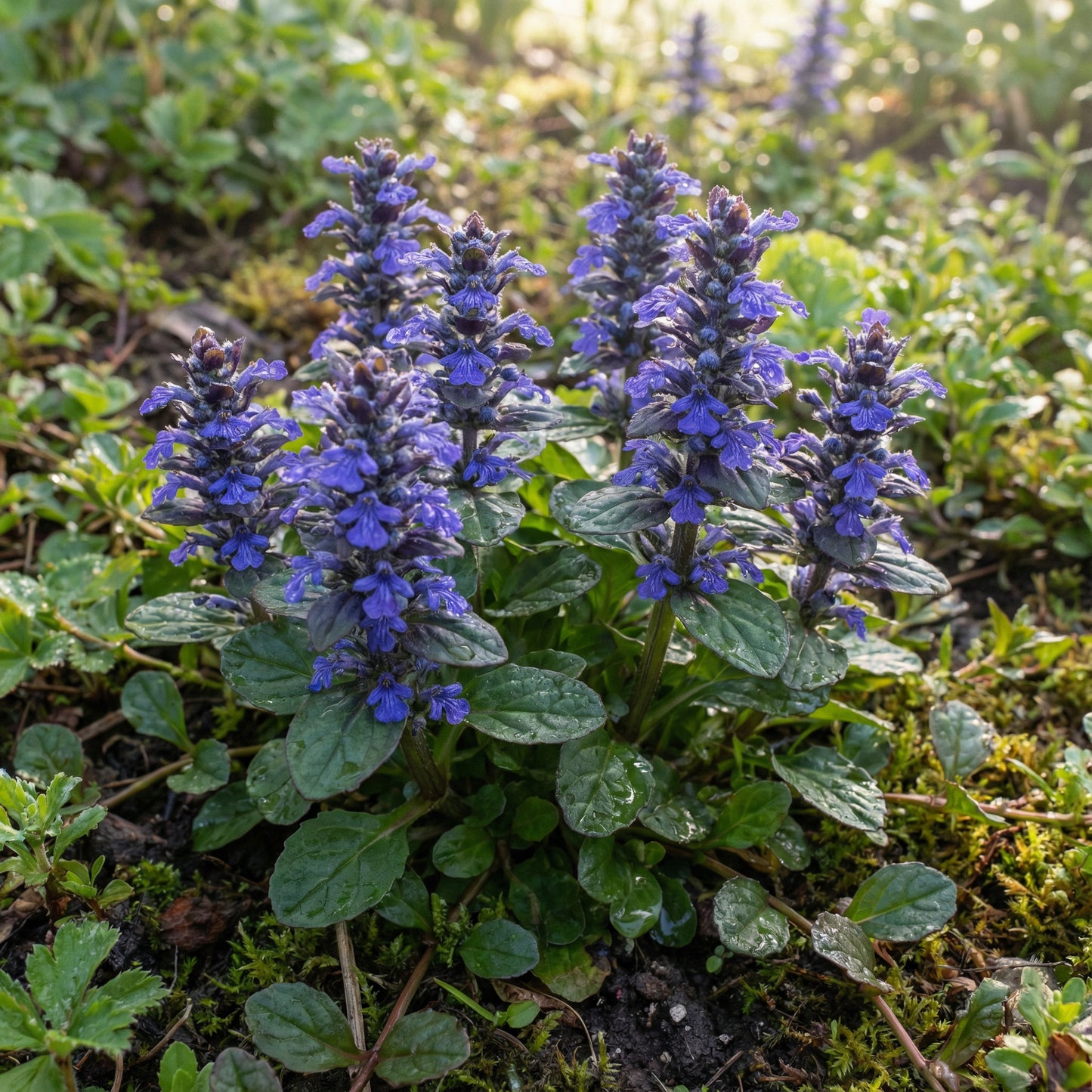Blue Bugle Flower Planting Seeds for Colorful Landscapes