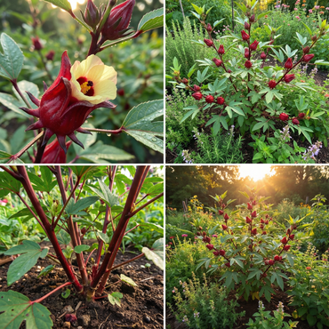 Sabdariffa Plant Flower Seeds for Gardening & Planting