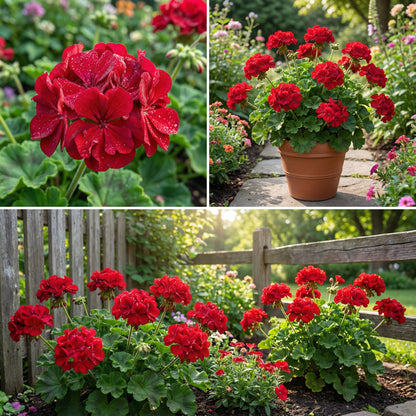 Red Geranium Breakaway Flower Seeds for Vibrant Planting