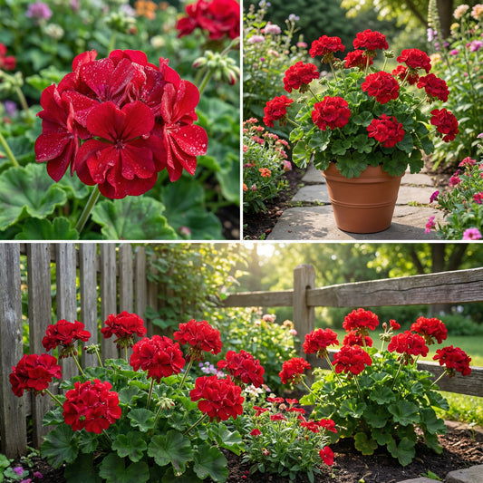 Red Geranium Breakaway Flower Seeds for Vibrant Planting