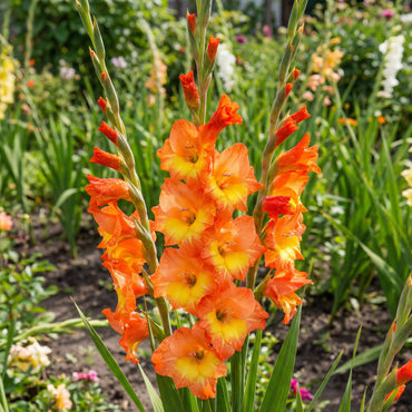Orange Yellow Gladiolus Seeds for Planting  Vibrant Garden Blooms