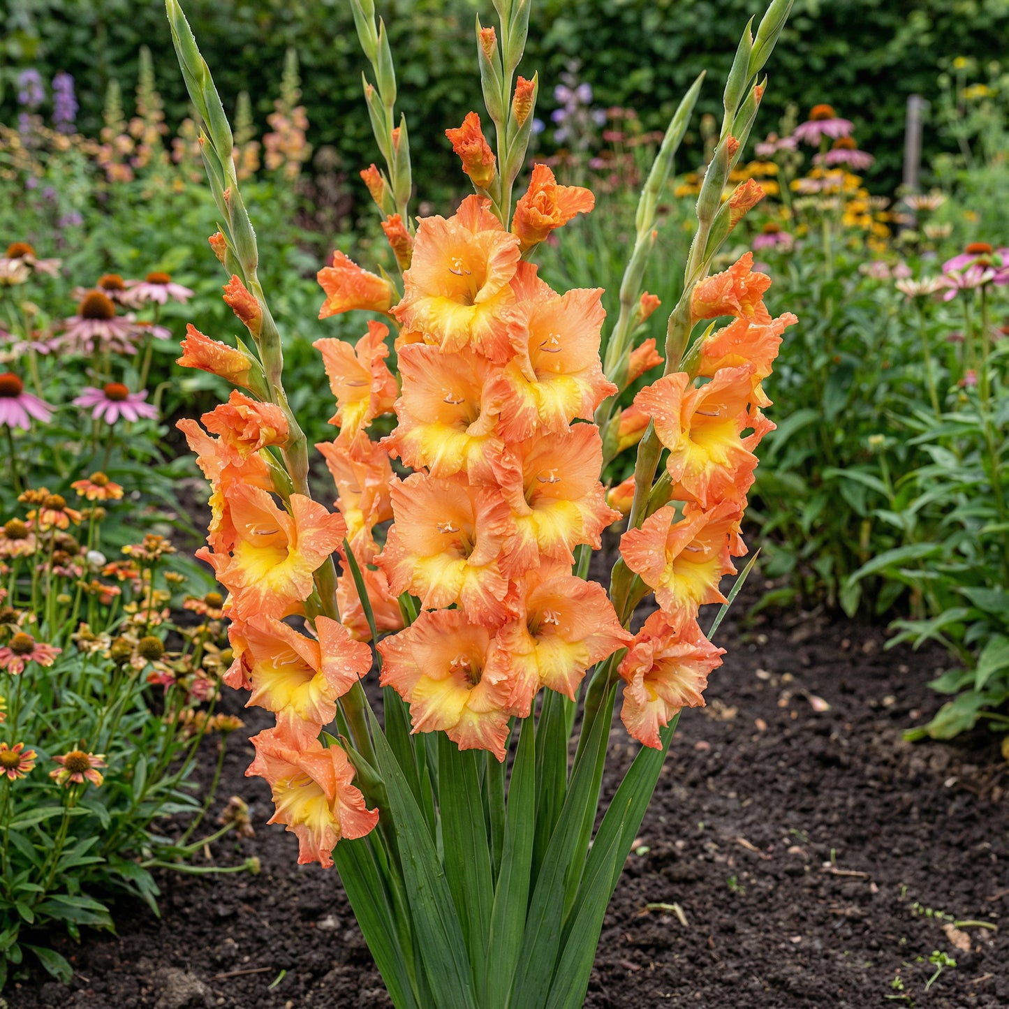 Orange Yellow Gladiolus Seeds for Planting  Vibrant Garden Blooms