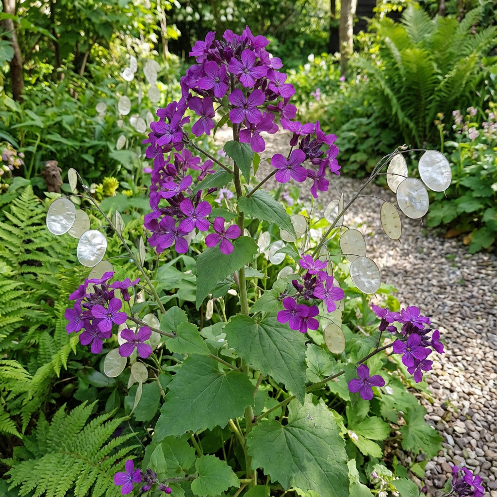 Violet Lunaria Money Plant Seeds for Planting - Unique Coin-Shaped Leaves