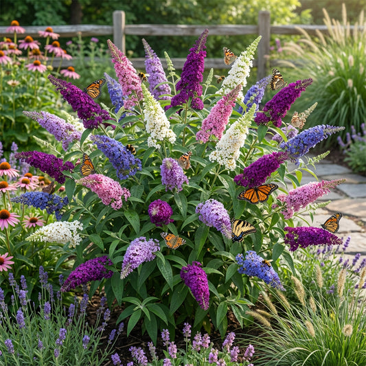 Mix Butterfly Bush Seeds for Planting - Vibrant Flower Mix for Butterfly Gardens, Easy to Grow