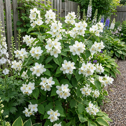 White Philadelphus Coronarius Seeds for Planting - Fragrant Mock Orange Blooms