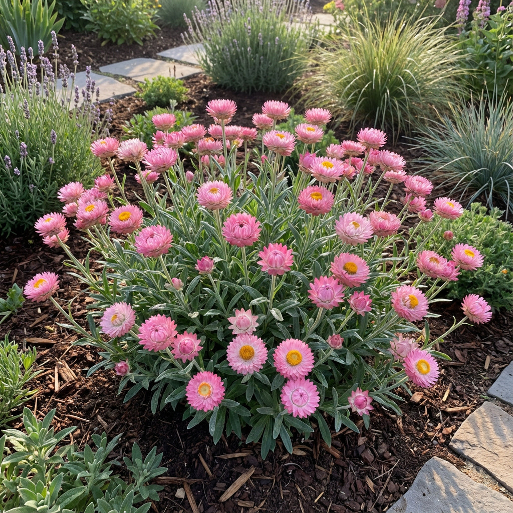 Pink Immortelle Flower Seeds for Planting  Beautiful Everlasting Blooms for Your Garden