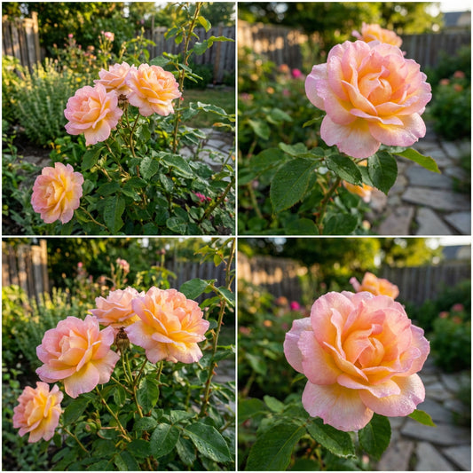 Pink Yellow Rose Flower Seeds for Planting - Vibrant Garden Roses, Spring & Fall Planting