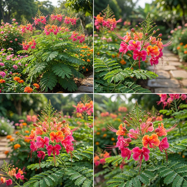 Pink Caesalpinia Pulcherrima Flower Planting Seeds | Vibrant Tropical Blooms for Your Garden