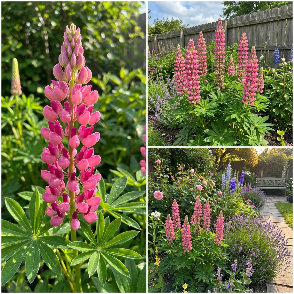 Pink Lupine Flower Seeds - Vibrant Planting Seeds for Colorful Gardens