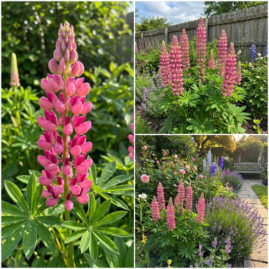 Pink Lupine Flower Seeds - Vibrant Planting Seeds for Colorful Gardens